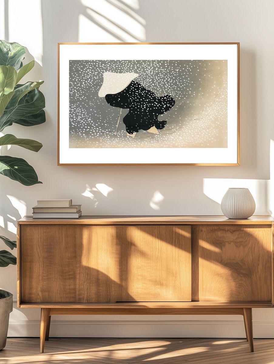 Snowy Landscape — Fine Art Print. — room view 3