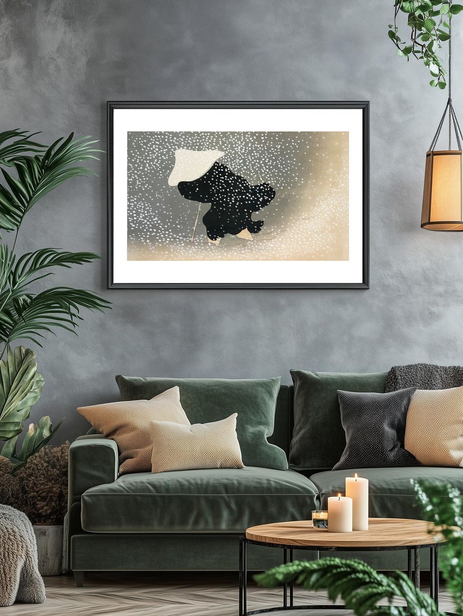 Snowy Landscape — Fine Art Print. — room view 4