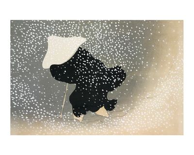 Snowy Landscape — Fine Art Print. poster