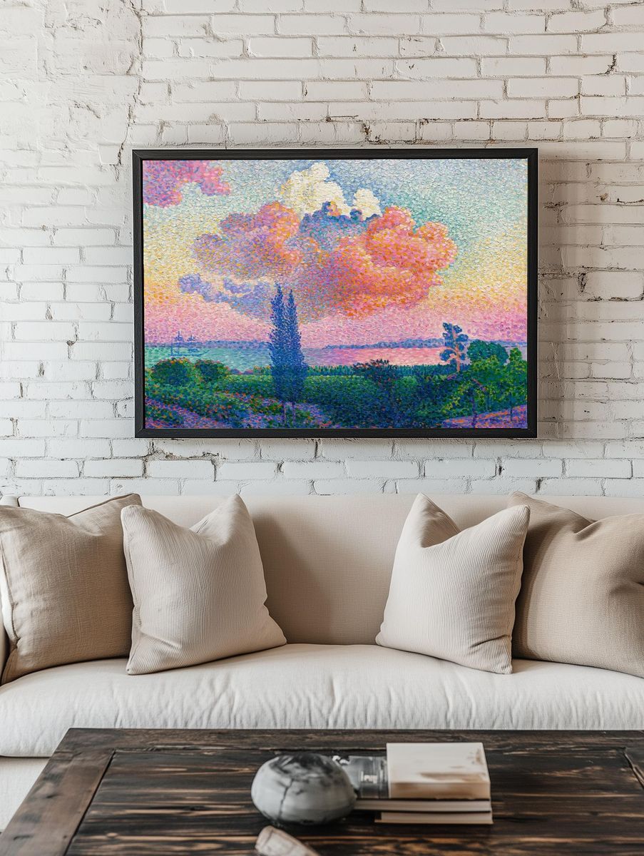 Pink Cloud (1896) painting high. — room view 1