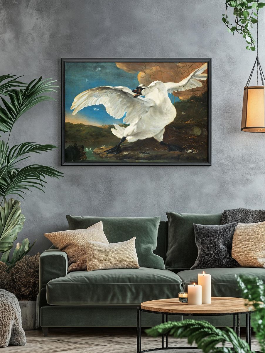 Majestic Swan — Fine Art Print. — room view 4