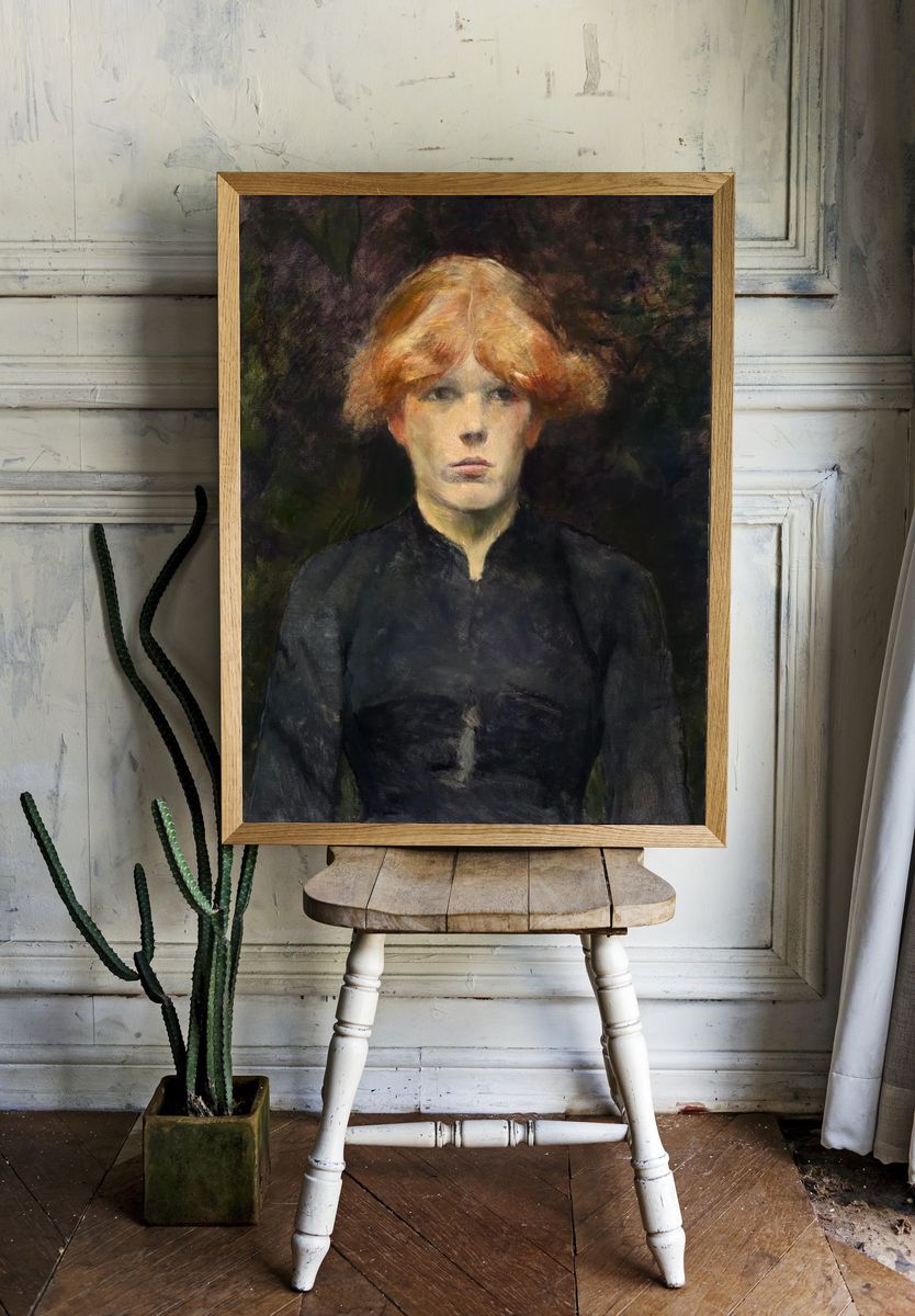 Portrait of a Young Girl — Fine Art Print. — room view 1