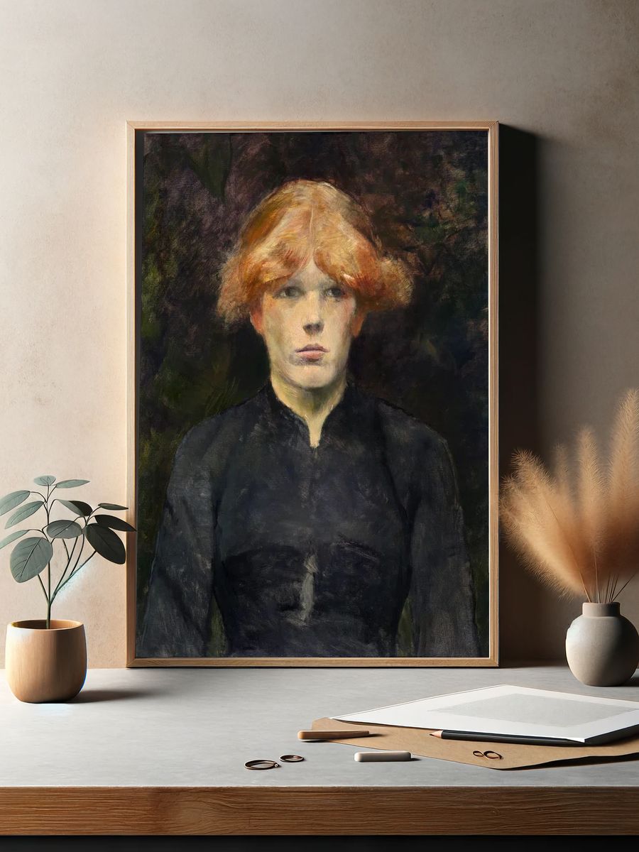 Portrait of a Young Girl — Fine Art Print. — room view 2