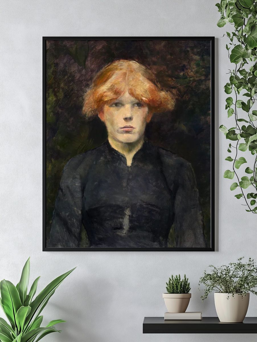 Portrait of a Young Girl — Fine Art Print. — room view 4