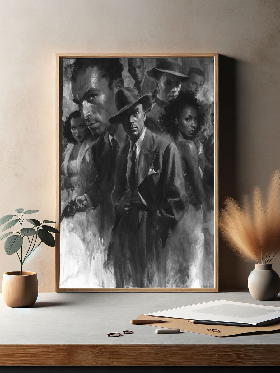 Noir Gangster Ensemble Poster. — room view 2