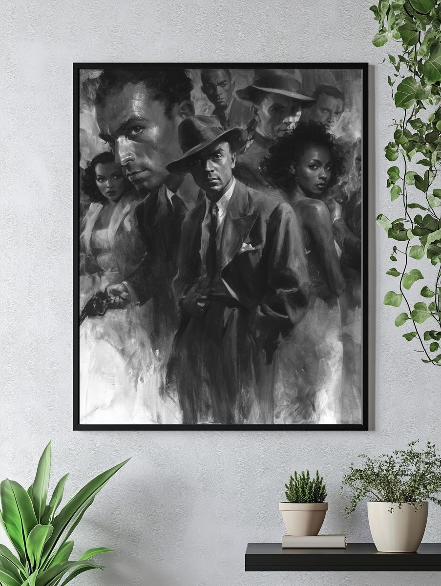 Noir Gangster Ensemble Poster. — room view 4