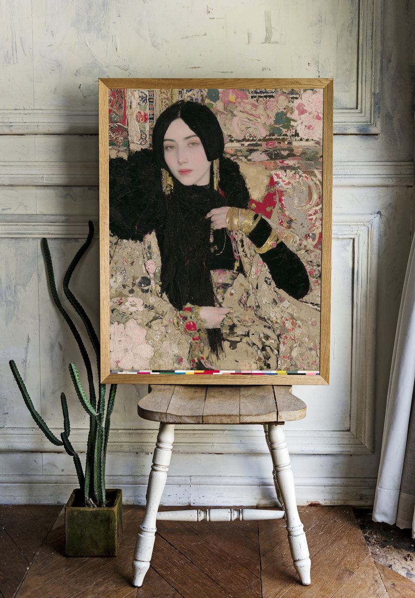 Elegant Portrait Fine-Art Poster. room preview