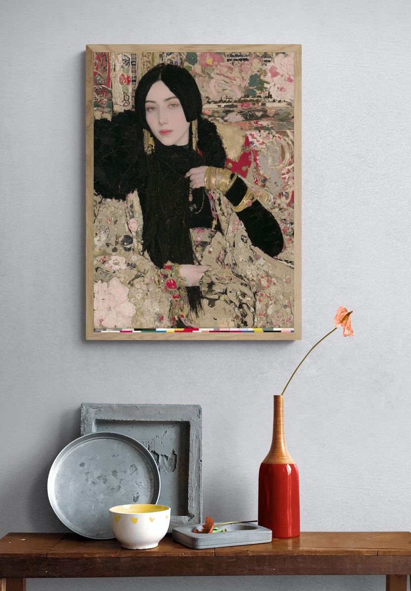 Elegant Portrait Fine-Art Poster. — room view 3
