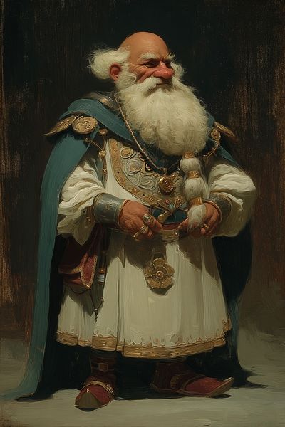 Ancient Warrior Portrait Print. poster print