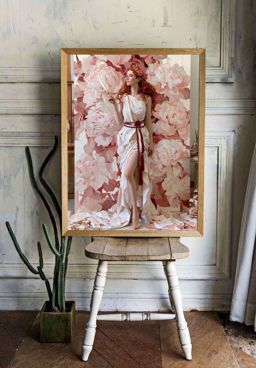 Floral Muse Fine-Art Poster. room preview