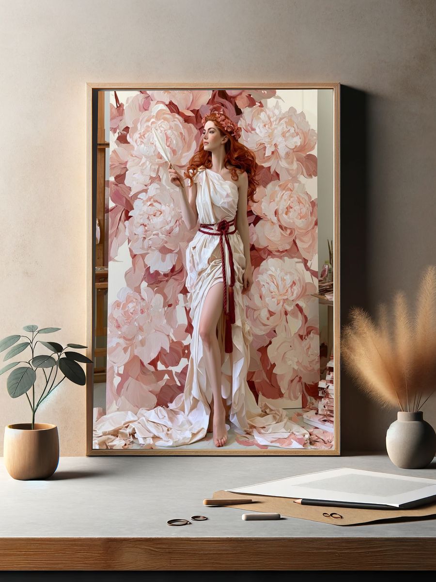 Floral Muse Fine-Art Poster. — room view 2