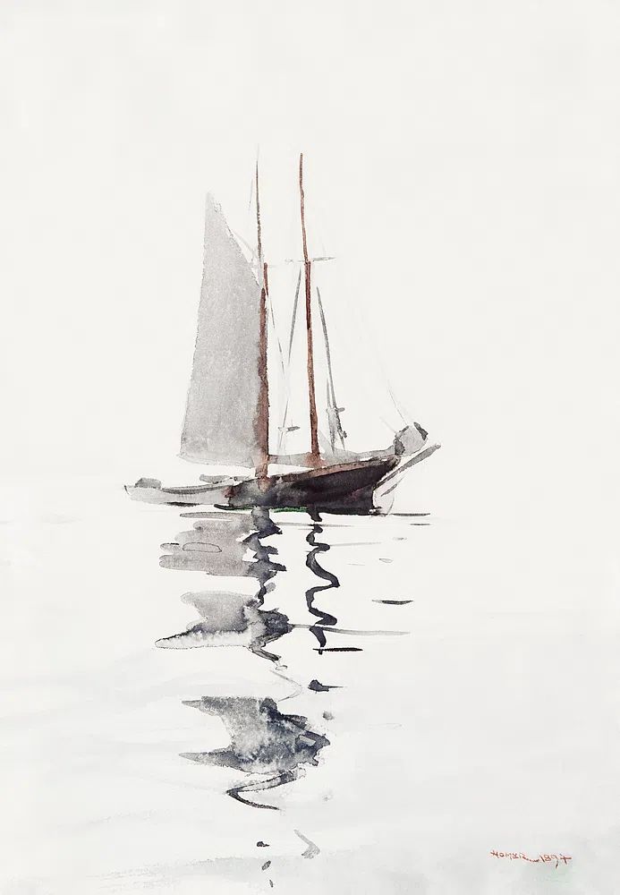 Two–masted Schooner Dory (1894) Winslow. poster detail