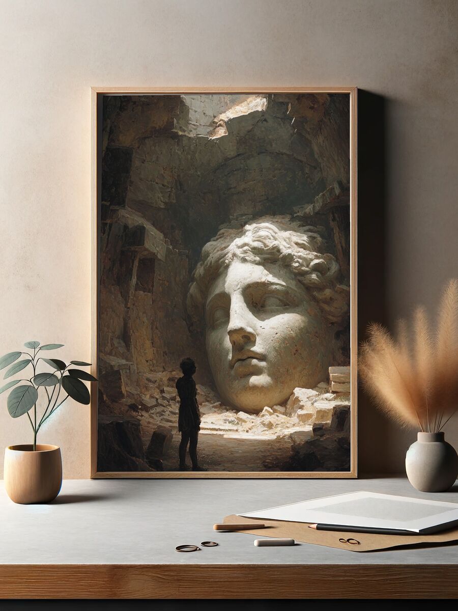 Ancient Ruins — Fine Art Print. — room view 2