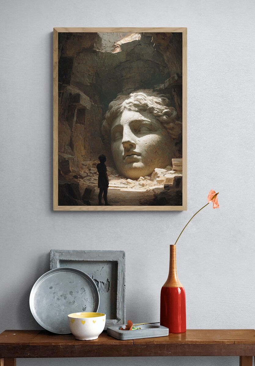Ancient Ruins — Fine Art Print. — room view 3