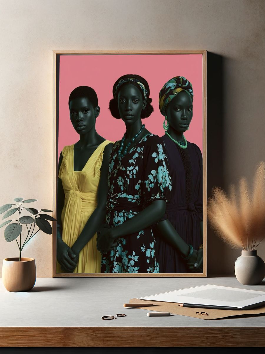 Fashion Portrait Photography Poster. — room view 2