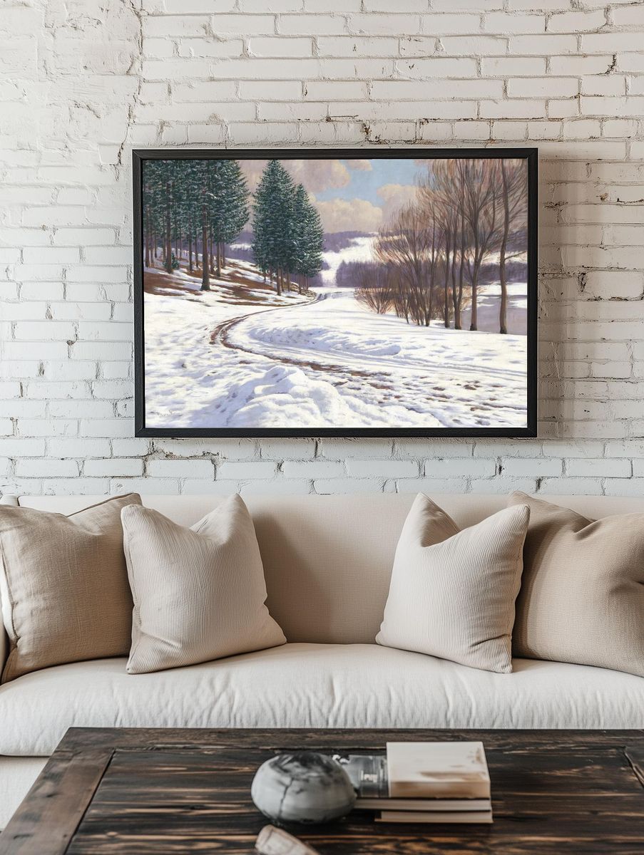 Winter country (1920), vintage nature. — room view 1