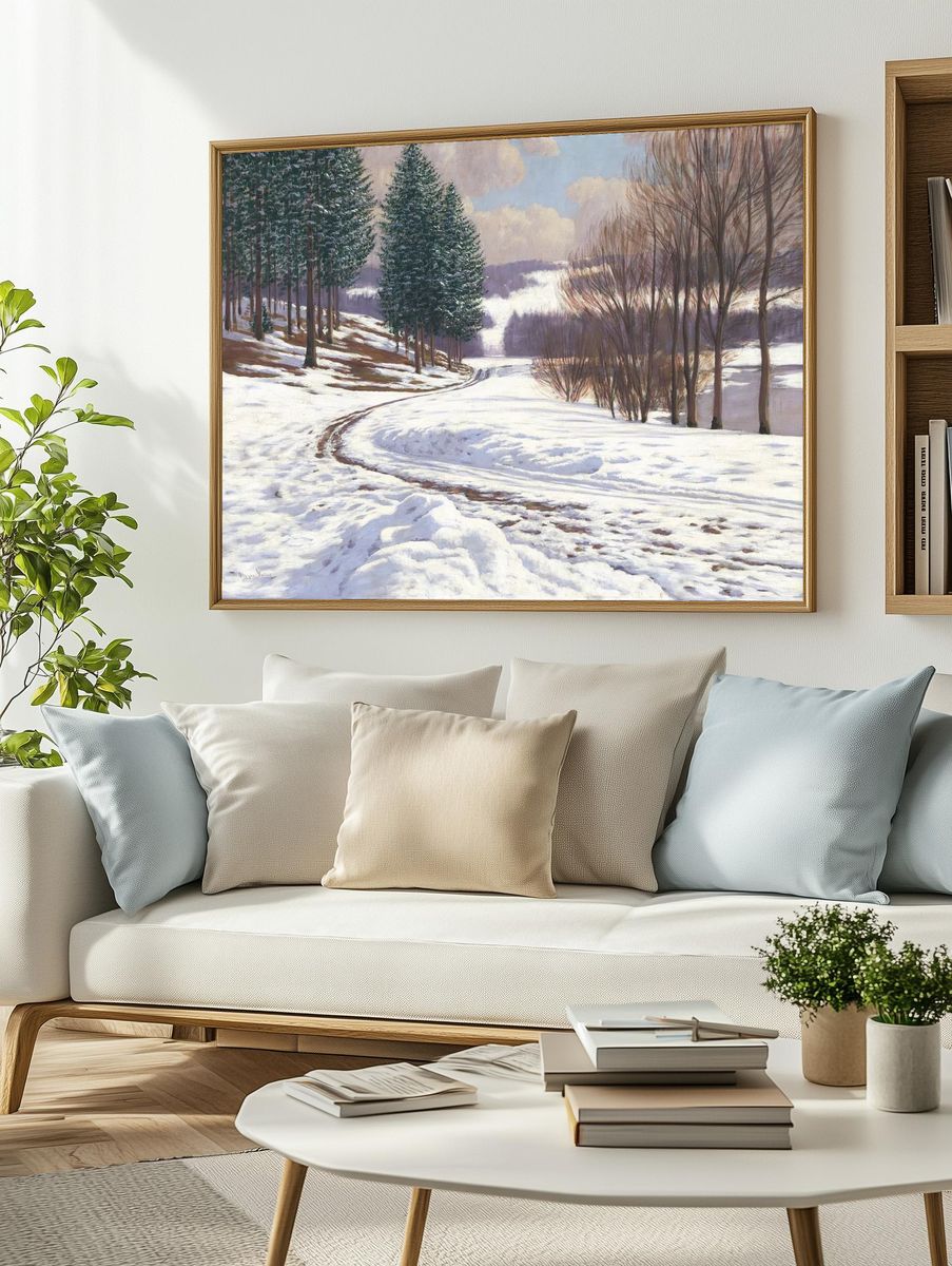 Winter country (1920), vintage nature. — room view 2