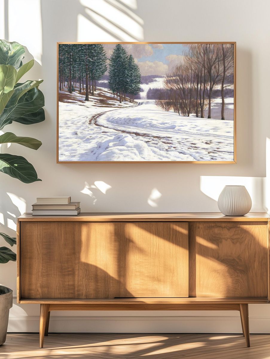 Winter country (1920), vintage nature. — room view 3