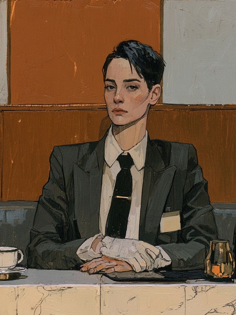Suited Portrait — Fine-Art Print. poster — fine-art art