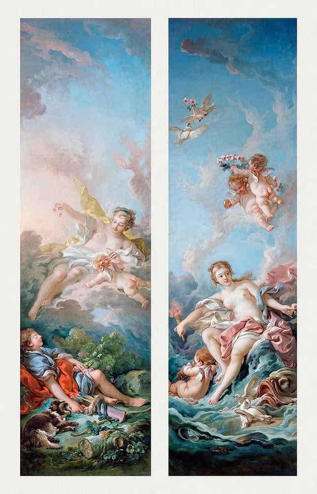 Francois Boucher 's Aurora Cephalus. poster — fine-art art