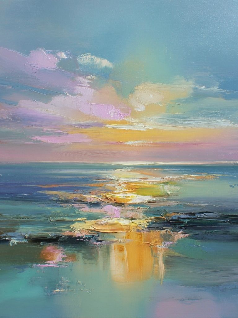 Serene Ocean Sunset — Fine Art Print. poster detail