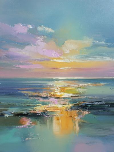 Serene Ocean Sunset — Fine Art Print. poster print