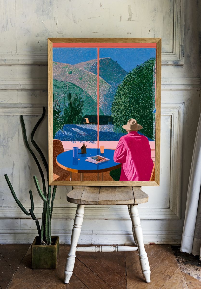 Sunlit Terrace View — Fine-Art Print. room preview