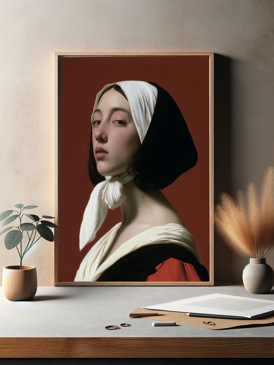 Portrait of a Woman Fine-Art Print. — room view 2