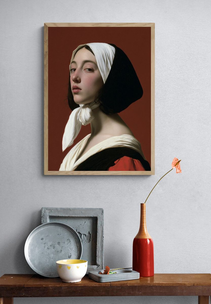Portrait of a Woman Fine-Art Print. — room view 3