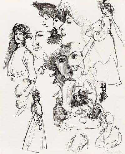 Elegant Portraits — Fine Art Print. poster