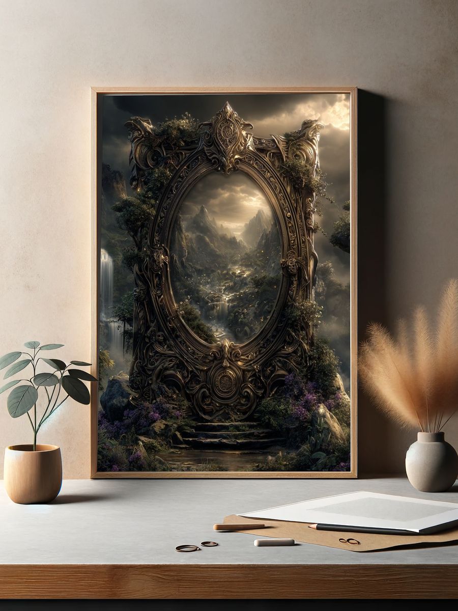 Enchanted Landscape — Fantasy Art Print. — room view 2