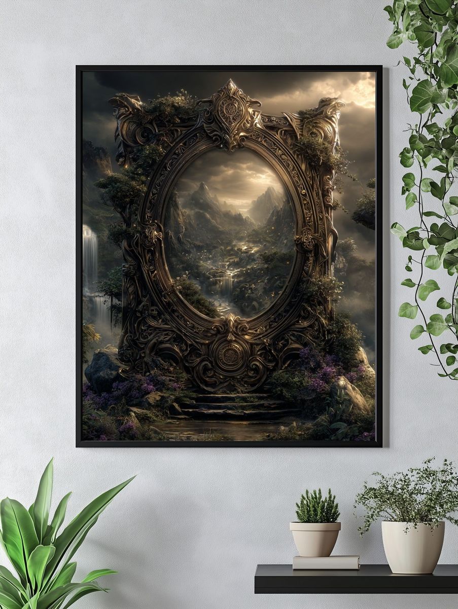 Enchanted Landscape — Fantasy Art Print. — room view 4