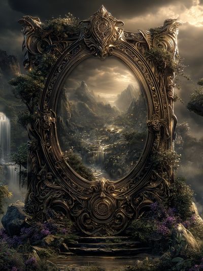 Enchanted Landscape — Fantasy Art Print. poster print