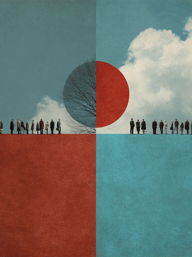Surreal Crowd — Fine Art Print. poster detail