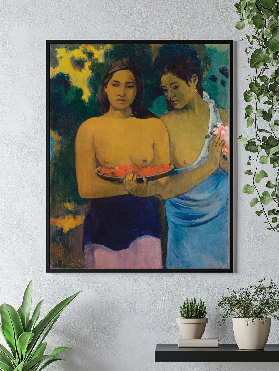 Two Tahitian Women Fine-Art Print. — room view 4