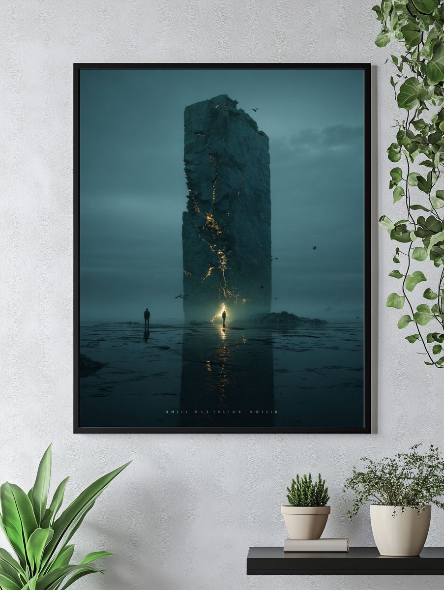 Mysterious Monolith — Fine Art Print. — room view 4