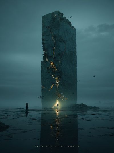 Mysterious Monolith — Fine Art Print. poster print