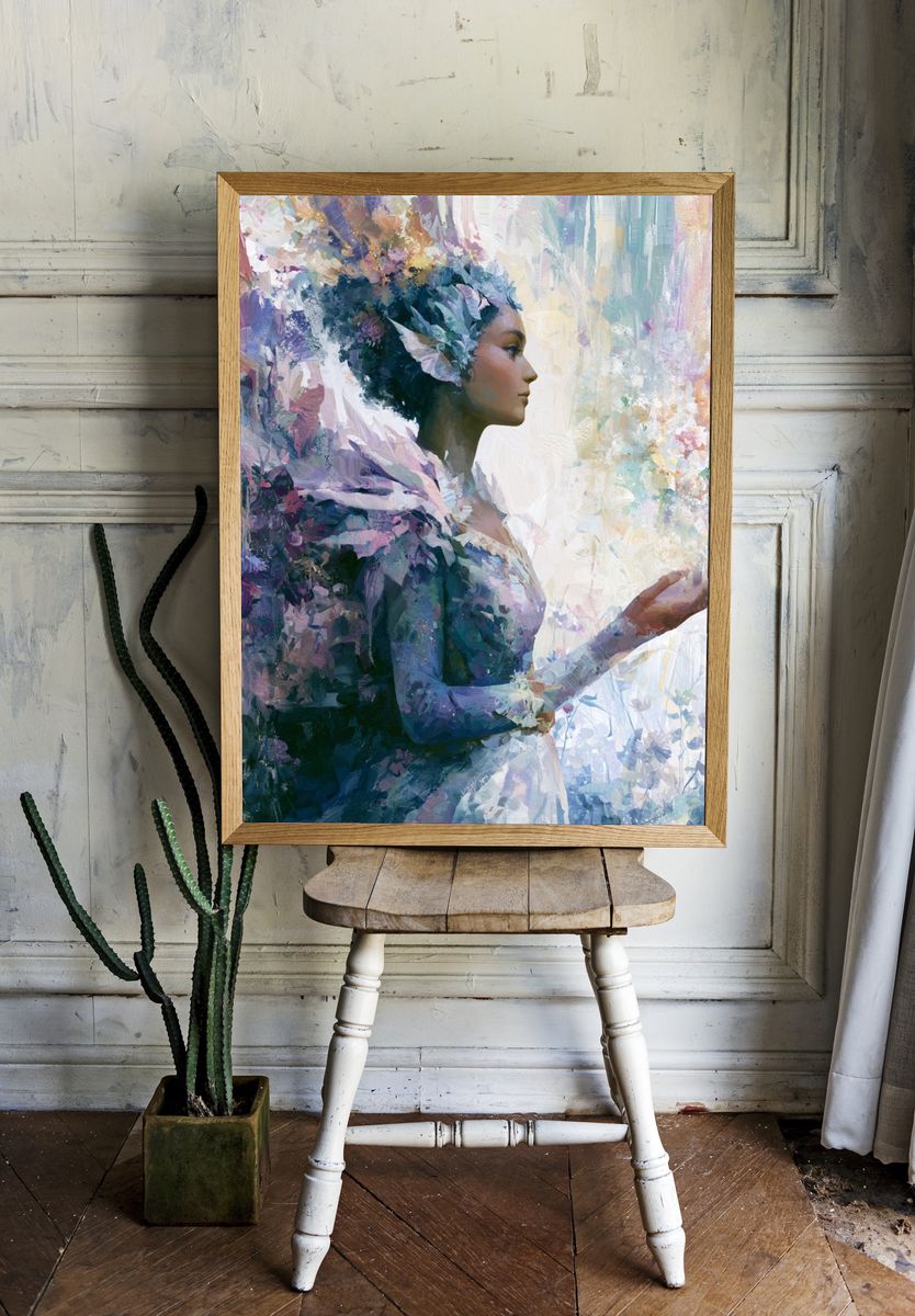 Dreaming Woman Fine-Art Poster. room preview
