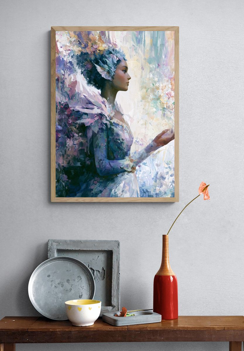 Dreaming Woman Fine-Art Poster. — room view 3