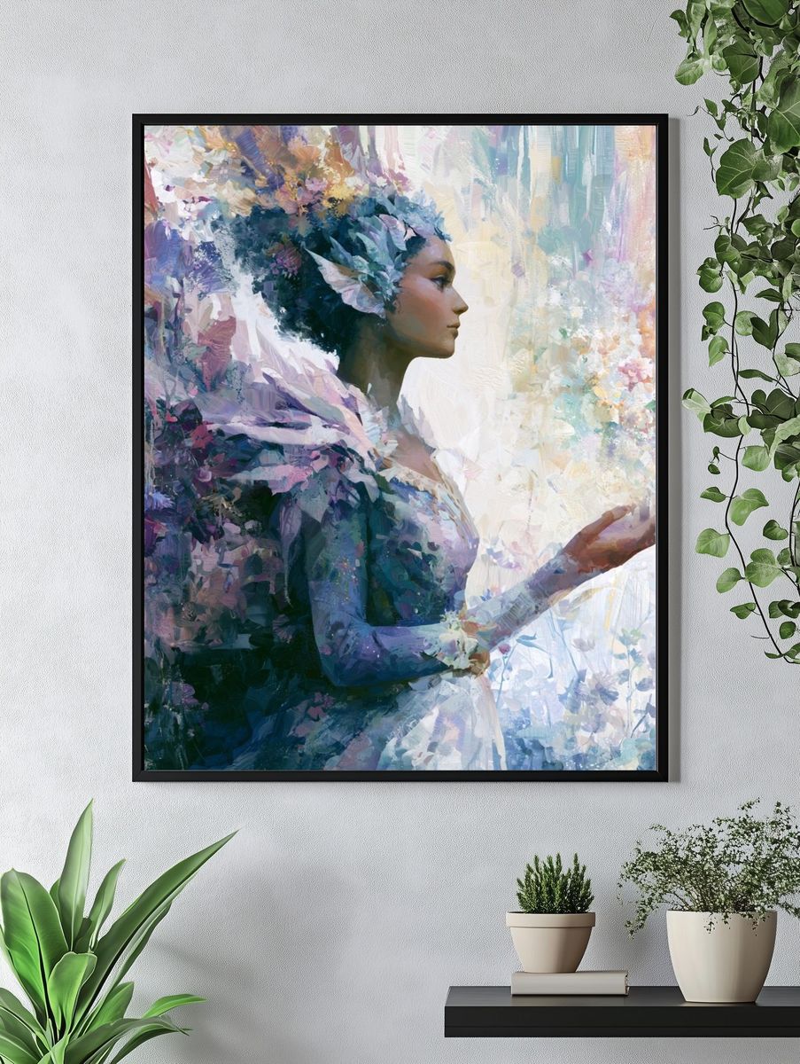 Dreaming Woman Fine-Art Poster. — room view 4