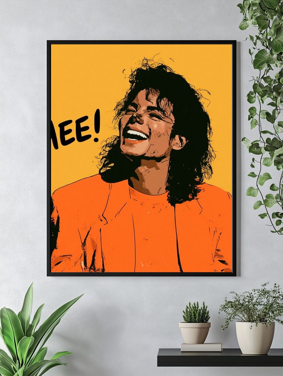 Michael Jackson Hee! Pop Art Poster. — room view 4