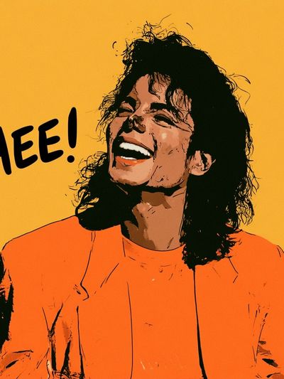 Michael Jackson Hee! Pop Art Poster.