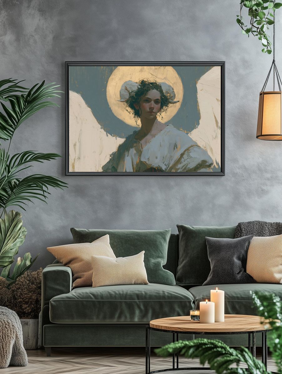 Halo Portrait Fine-Art Poster. — room view 4