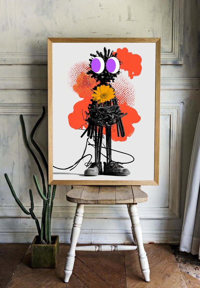Pop Art Figure Poster. room preview