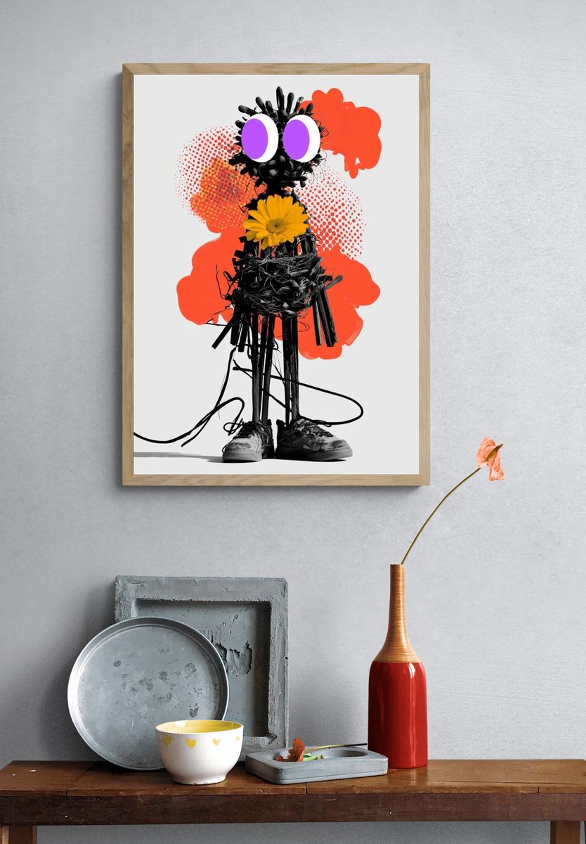Pop Art Figure Poster. — room view 3