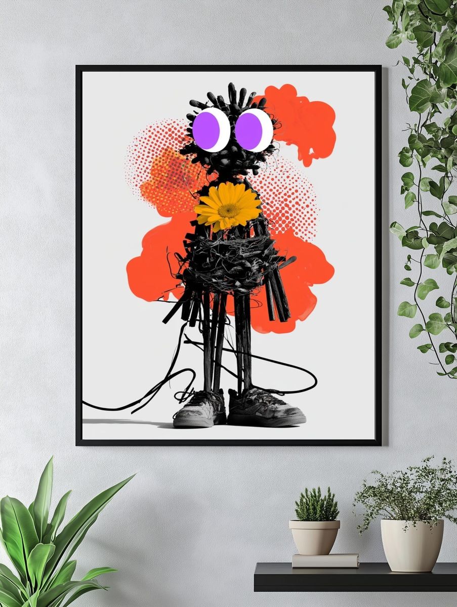 Pop Art Figure Poster. — room view 4