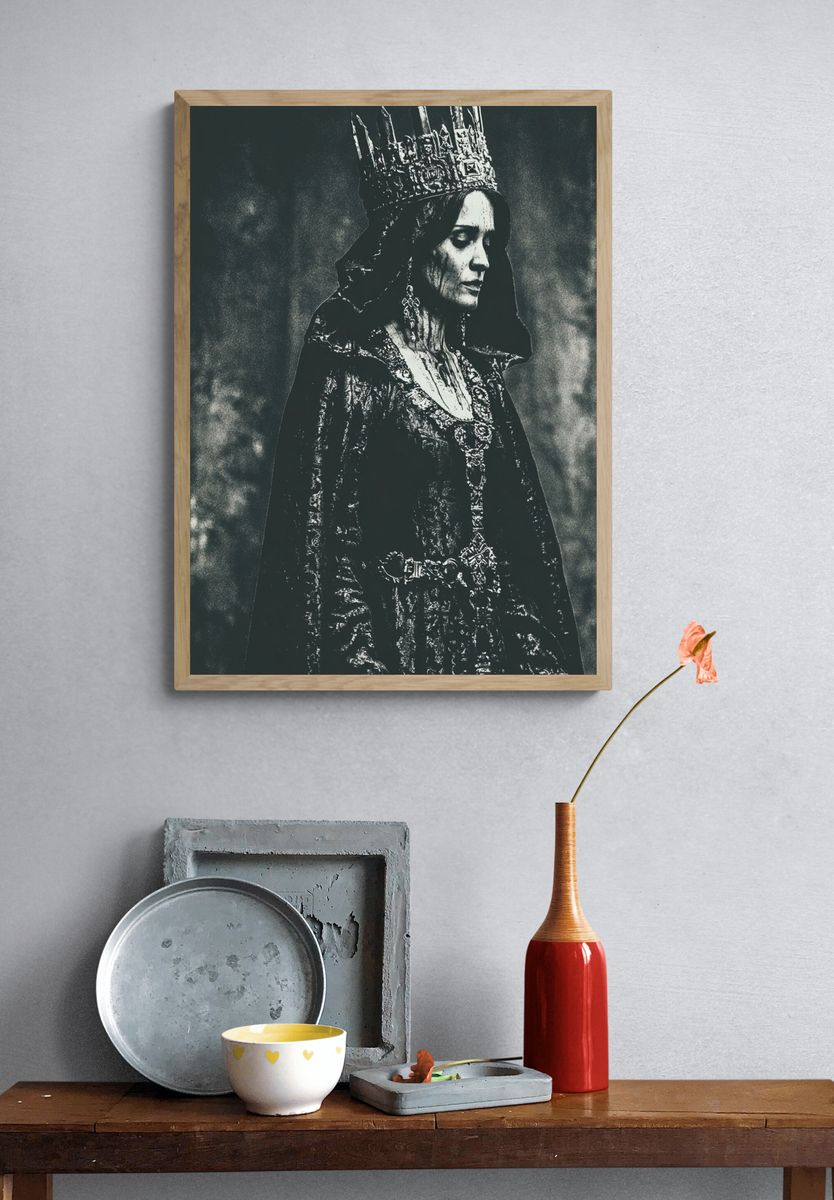 Gothic Queen Portrait Print. — room view 3