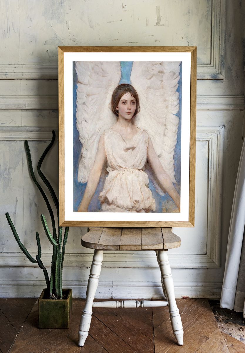Angel with Wings — Fine Art Print. — room view 1