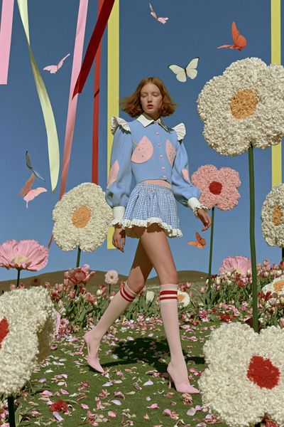 Pastel Fashion Garden Photography Poster.