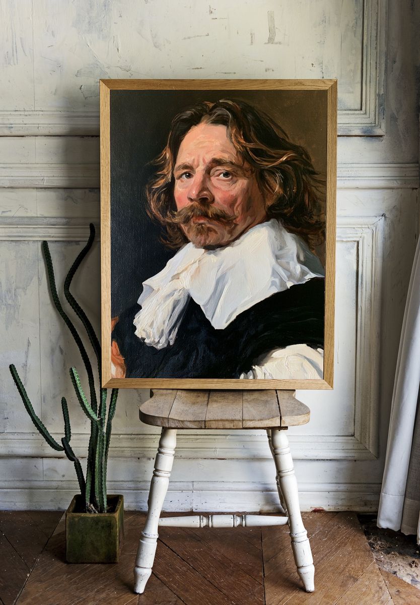 Baroque Portrait Oil Painting Poster. room preview